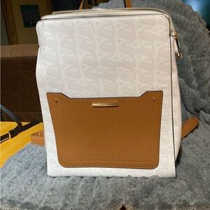 Aldo Cream and Brown Women's Backpack